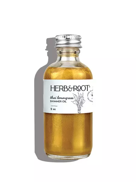 Natural Golden Shimmer Oil scented with Thai Lemongrass