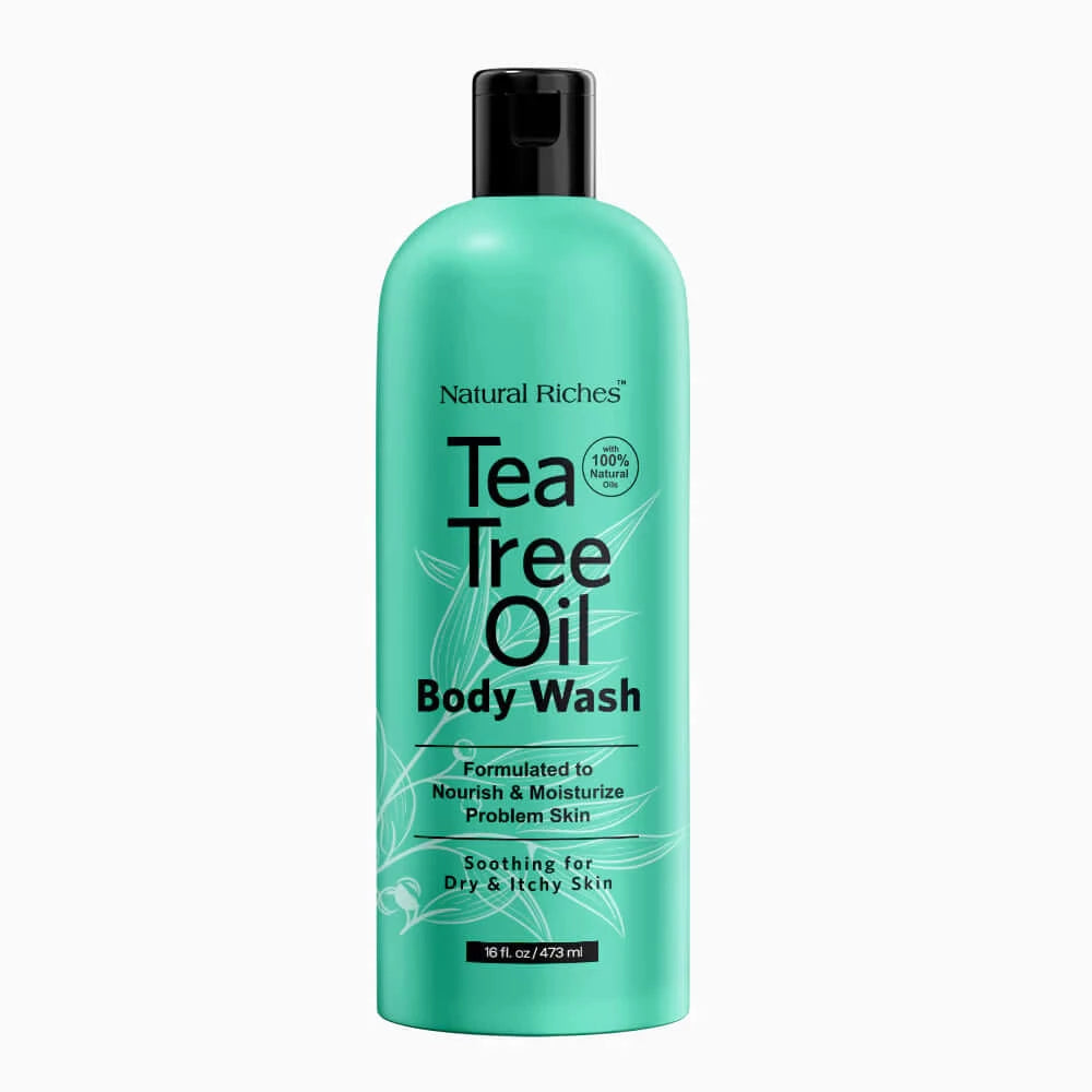 Natural Riches Tea Tree Body Wash - Body Soap to Fight Itchy Skin & Body Odor