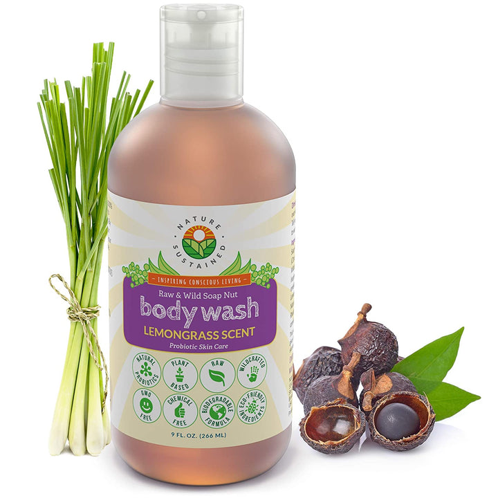 Nature Sustained Raw And Wild Soap Nut Body Wash
