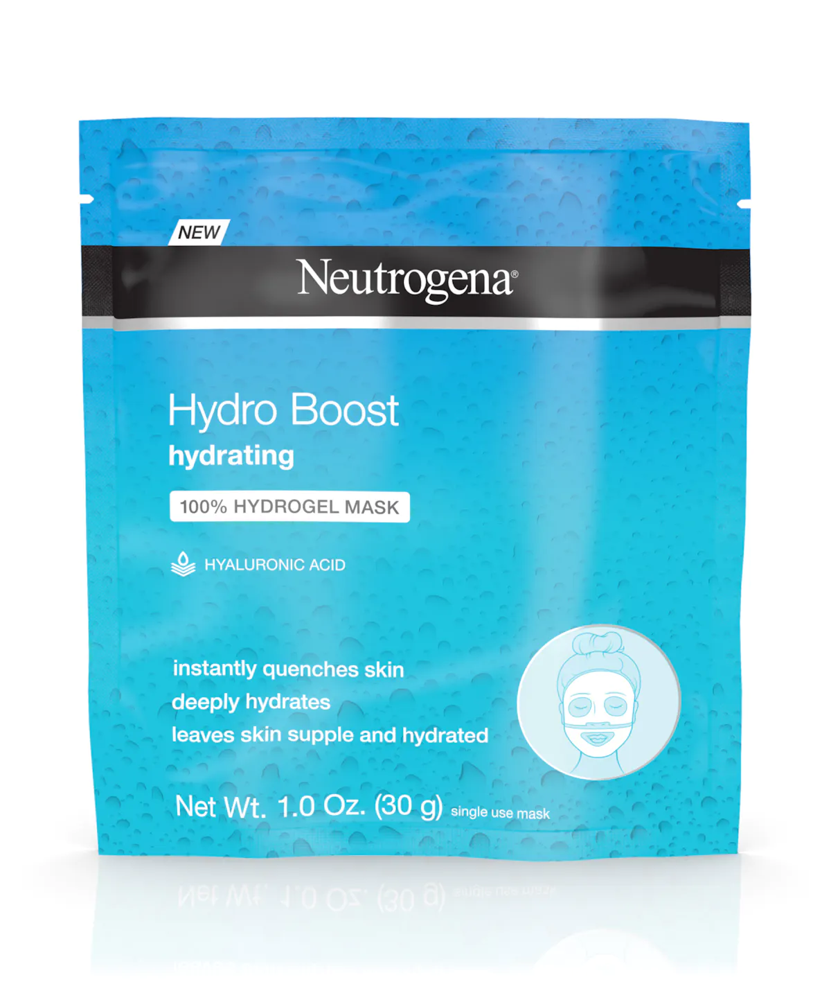 :Neutrogena Hydro Boost Moisturizing & Hydrating 100% Hydrogel Sheet Face Mask for Dry Skin with Hyaluronic Acid, Gentle & Non-Comedogenic, 1 Ounce (Pack of 12),SG_B076H45H68_US