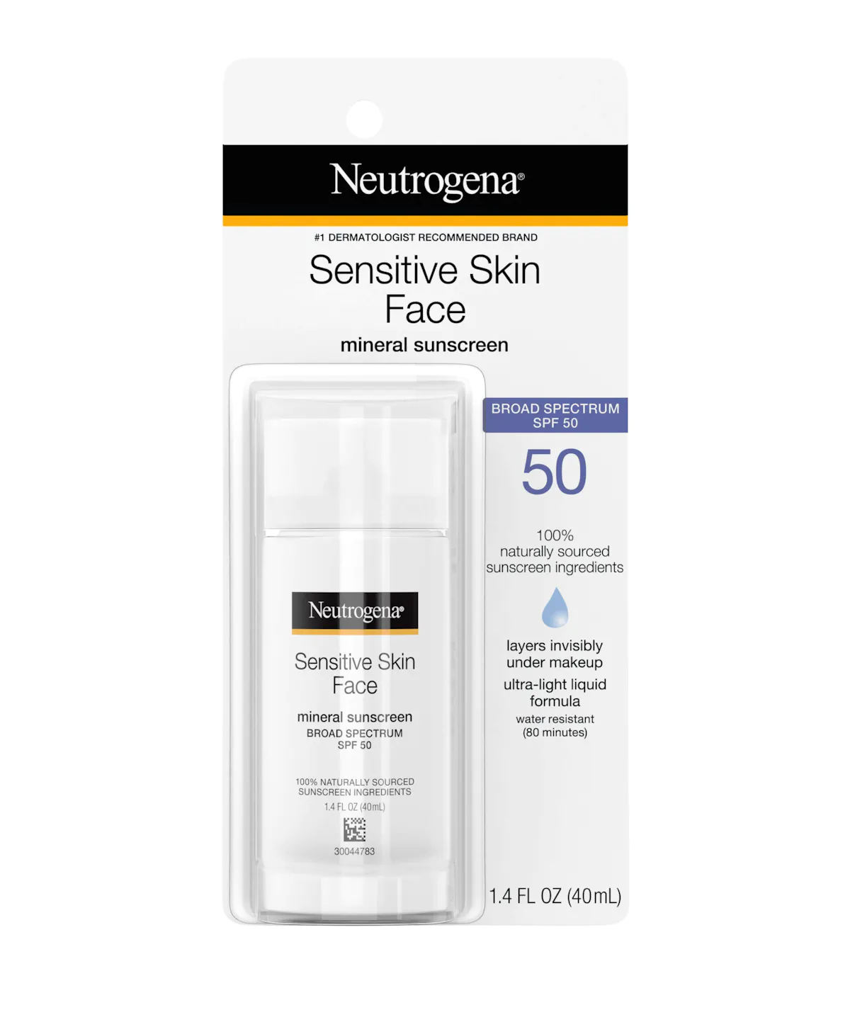 Neutrogena Sensitive Skin Face Mineral Sunscreen