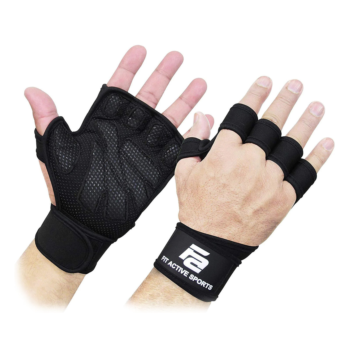 New Ventilated Weight Lifting Workout Gloves with Built-in Wrist Wraps for Men and Women - Great for Gym Fitness, Cross Training, Hand Support & Weightlifting. extra small
