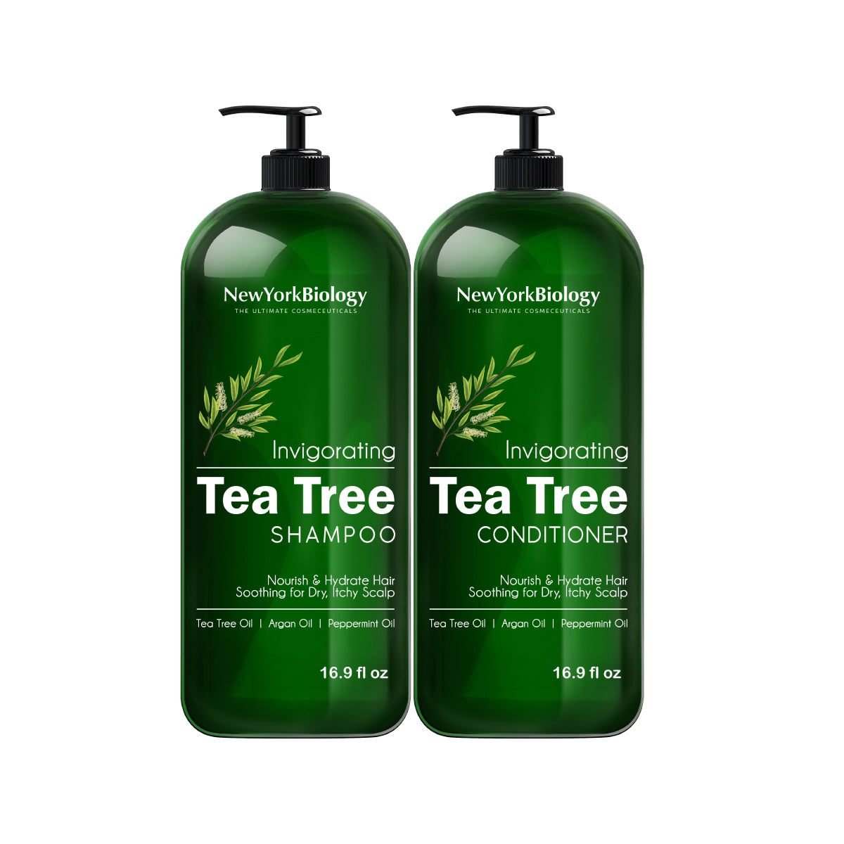 New York Biology Invigorating Tea Tree Shampoo And Conditioner Set