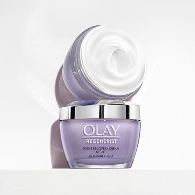 Night Cream by Olay Regenerist Night Recovery Anti-Aging Face Moisturizer