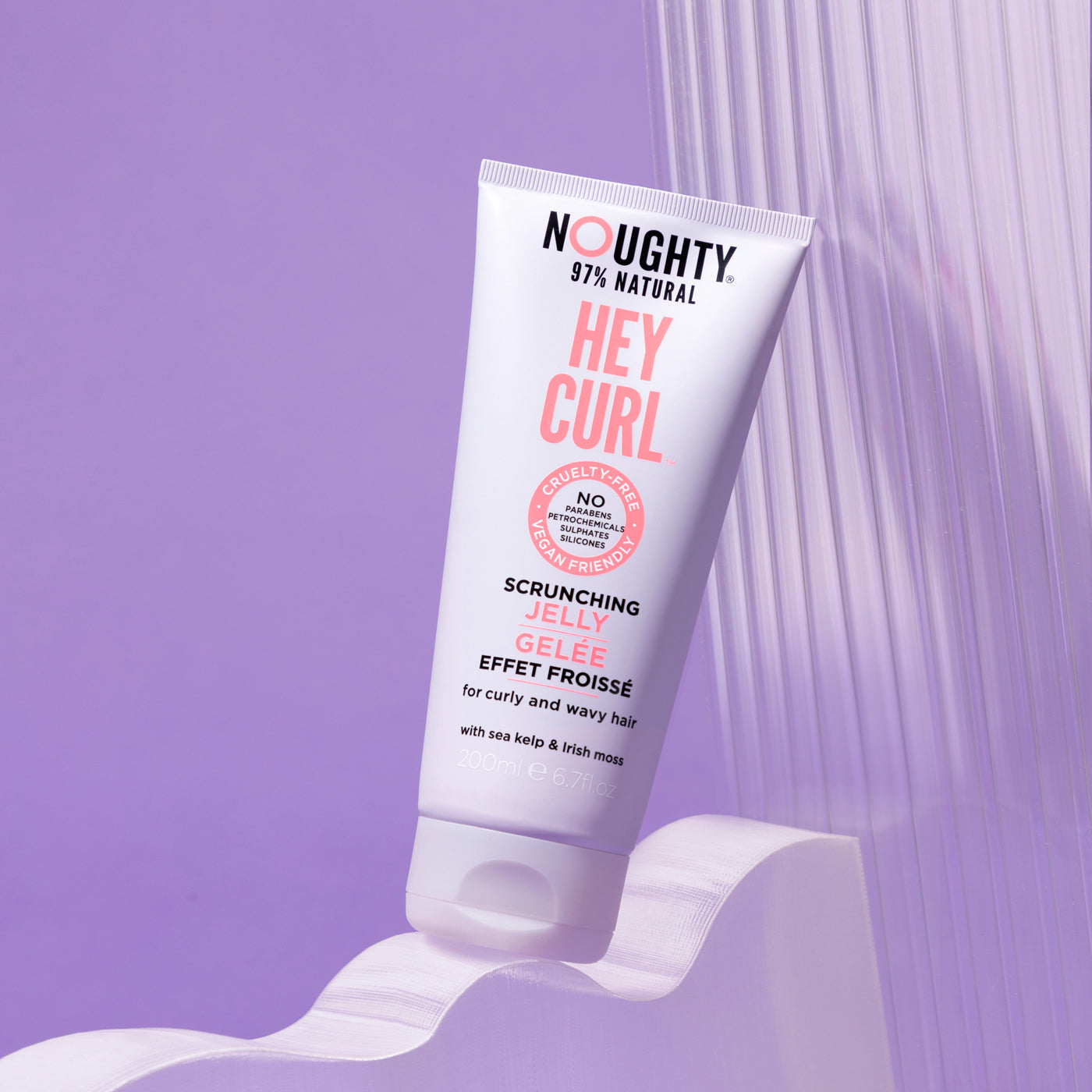 Noughty Hey Curl Scrunching Jelly for Curly and Wavy Hair