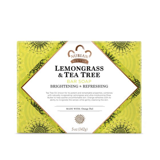 Nubian Heritage Lemongrass & Tea Tree Bar Soap