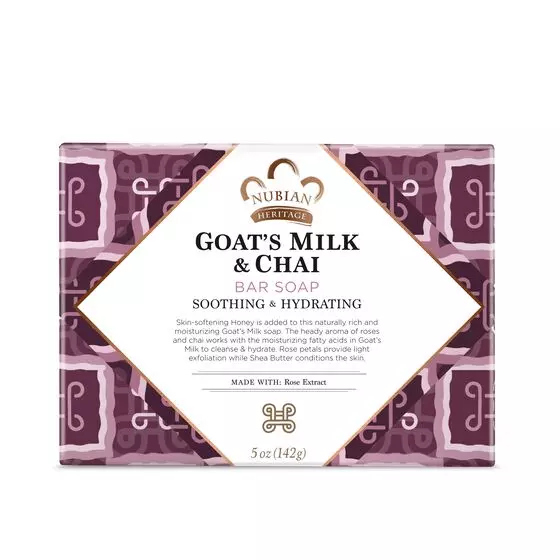 Nubian Heritage Soap Bar, Goats Milk and Chai, 5 Ounce