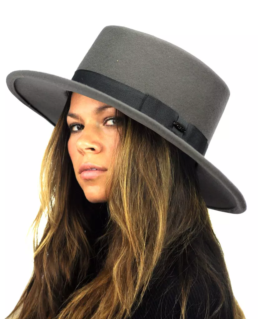 NYFashion101 Wide Brim Porkpie Fedora Hat