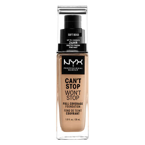 Nyx Professional Makeup Can't Stop Won't Stop Full Coverage Foundation - Soft Beige