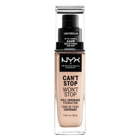 NYX Professional Makeup Can’t Stop Won’t Stop Full Coverage Foundation – 01 Pale