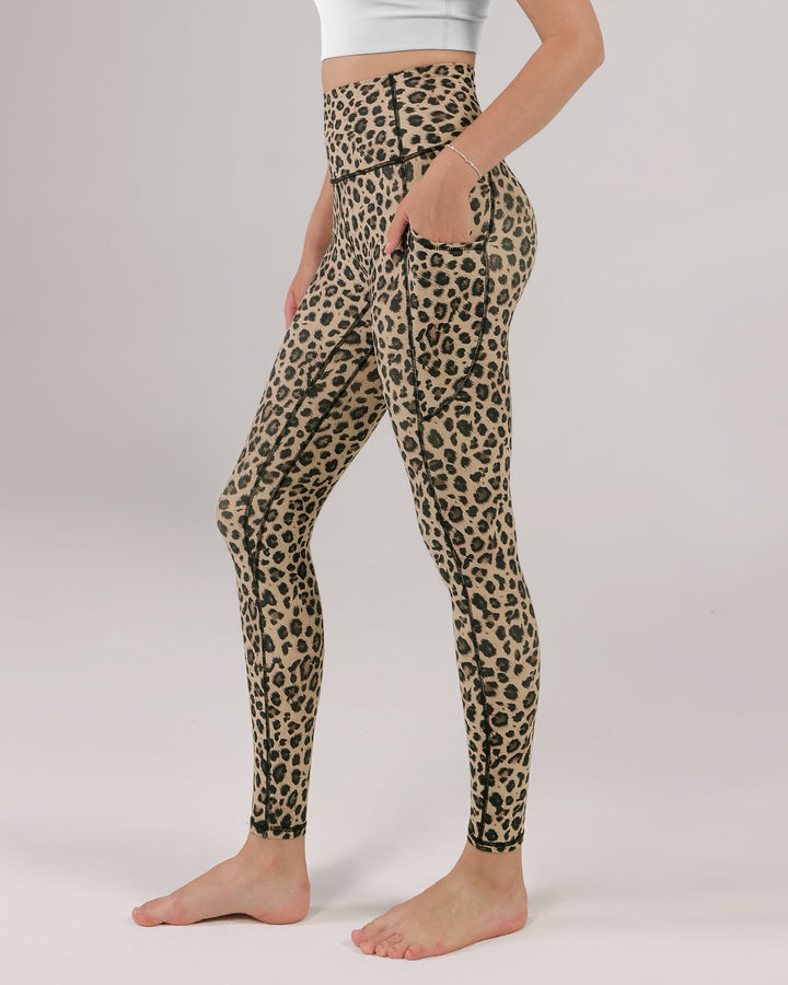 ODODOS Women’s High Waisted Leggings – Pattern Leopard