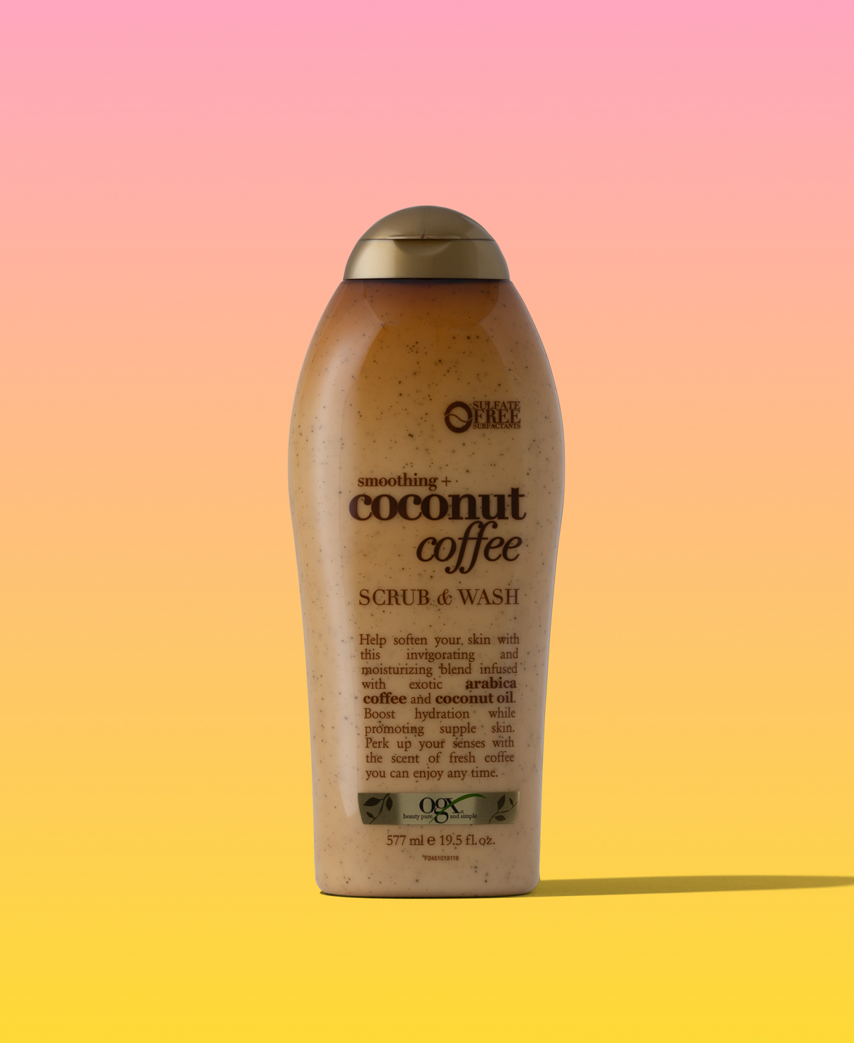 Ogx Smoothing + Coconut Coffee Scrub & Wash