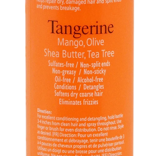 On Natural On Organic Premium Oil-free Weave & Wig Spray Tangerine, 8 Fluid Ounce