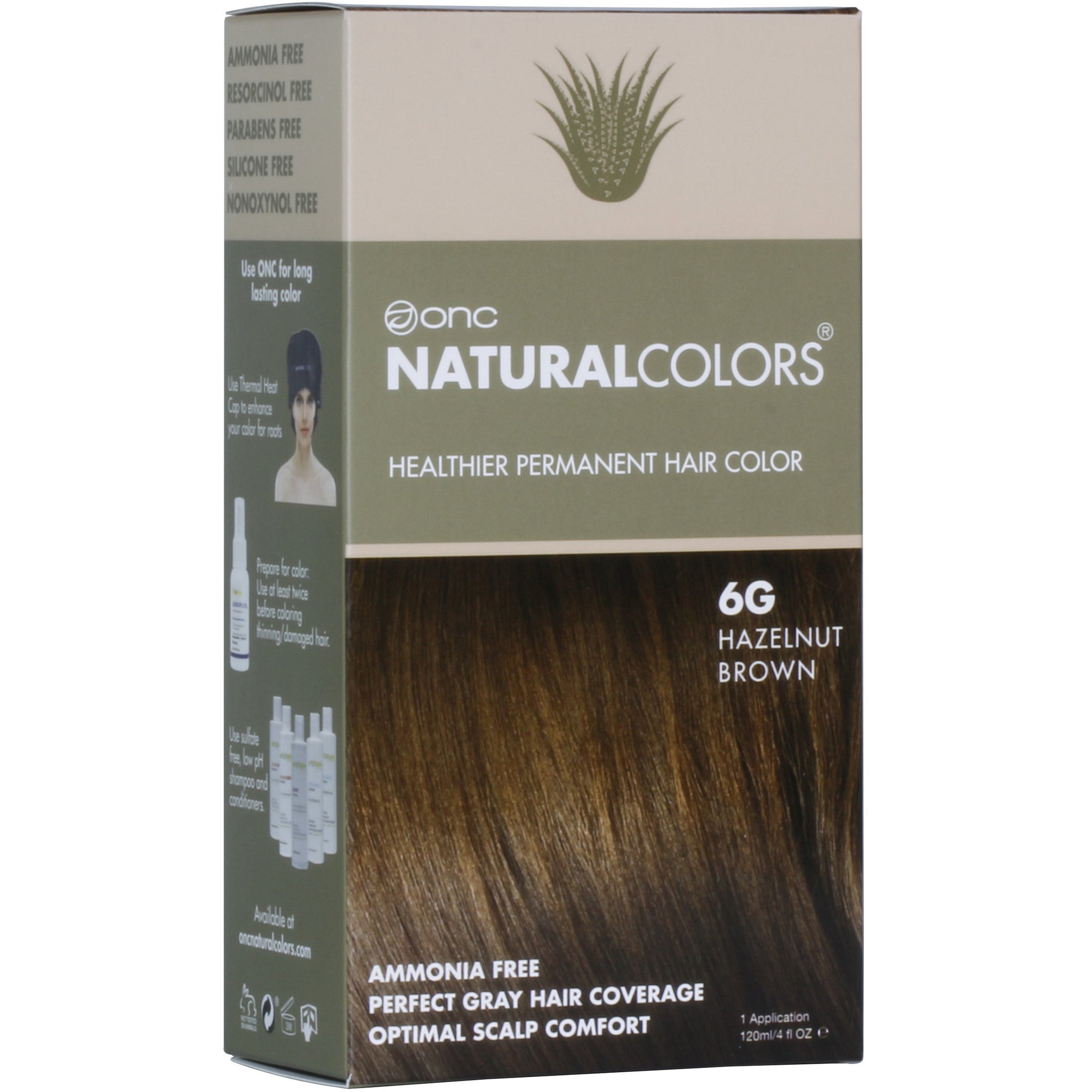 ONC NATURALCOLORS Healthier Permanent Hair Color – Hazelnut Brown