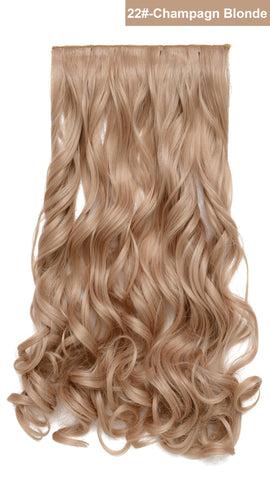 OneDor Curly 3/4 Full Head Synthetic Hair Extensions