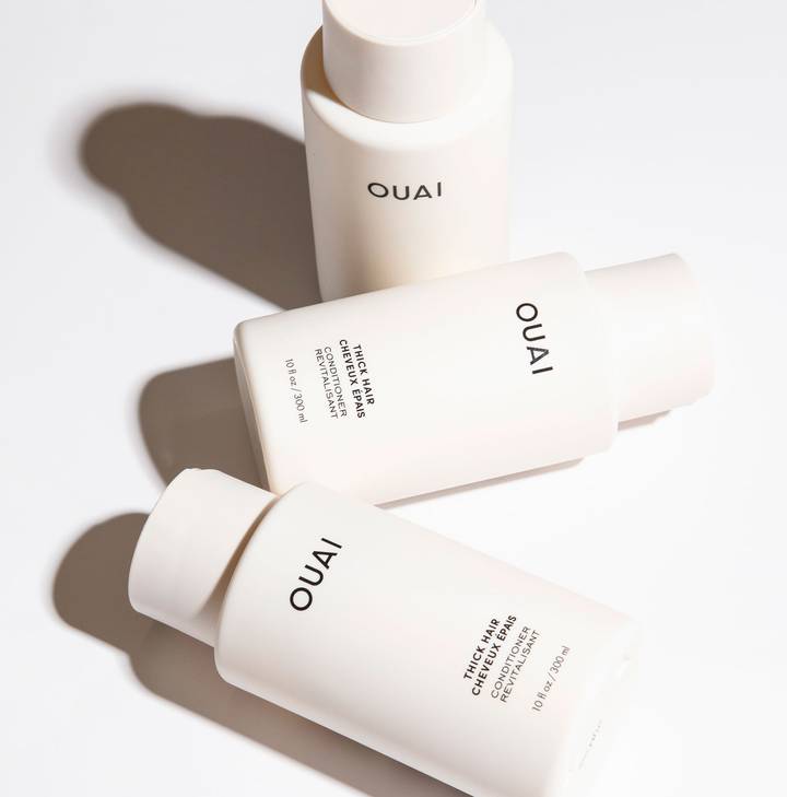 OUAI Thick Conditioner. Strengthening Keratin, Marshmallow Root, Shea Butter and Avocado Oil Nourish Dry, Thick Hair and Calm Frizz. Free from Parabens, Sulfates and Phthalates (10 oz) 10 Fl Oz (Pack of 1) Thick