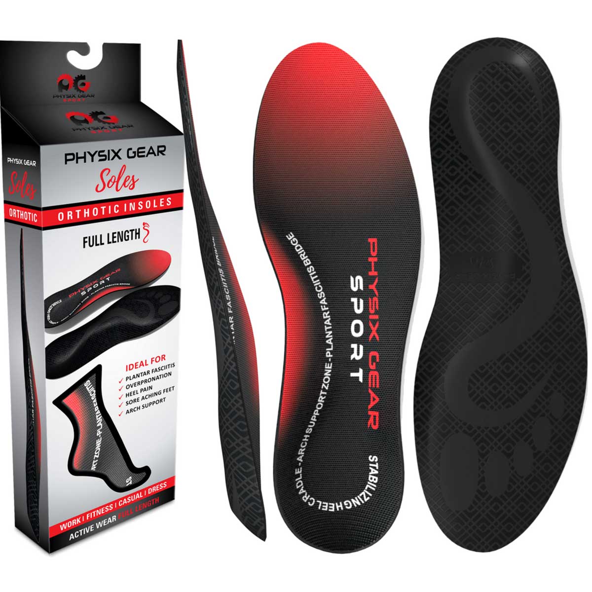 Physix Gear Sport Orthotic Insoles  