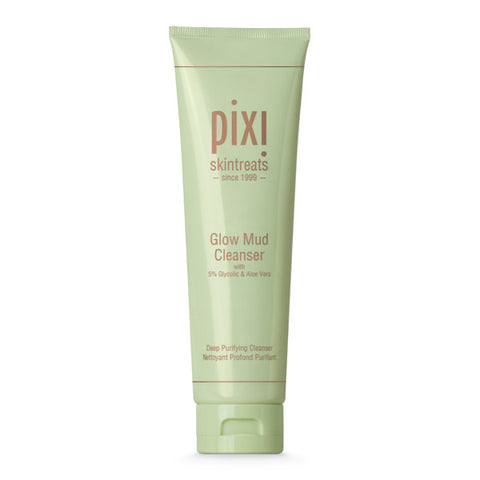 Pixi Beauty Glow Mud Cleanser | Deep Pore Cleanser | Gentle Exfoliator For Radiant Skin | Effective Cleanser For All Skin Types | 4.57 Fl Oz