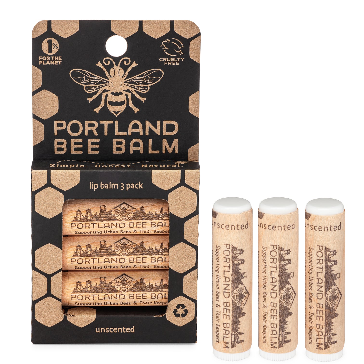 Portland Bee Balm Unscented Lip Balm