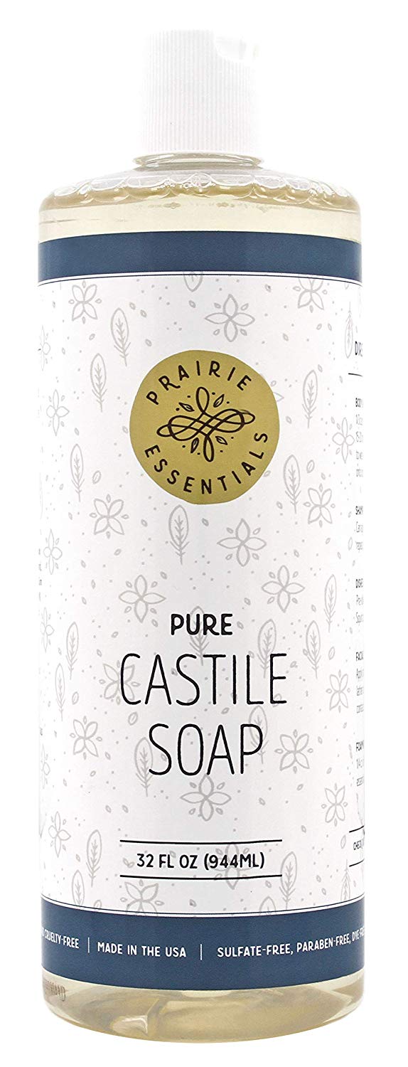 Prairie Essentials Castile Soap Liquid Unscented 32oz Bottle