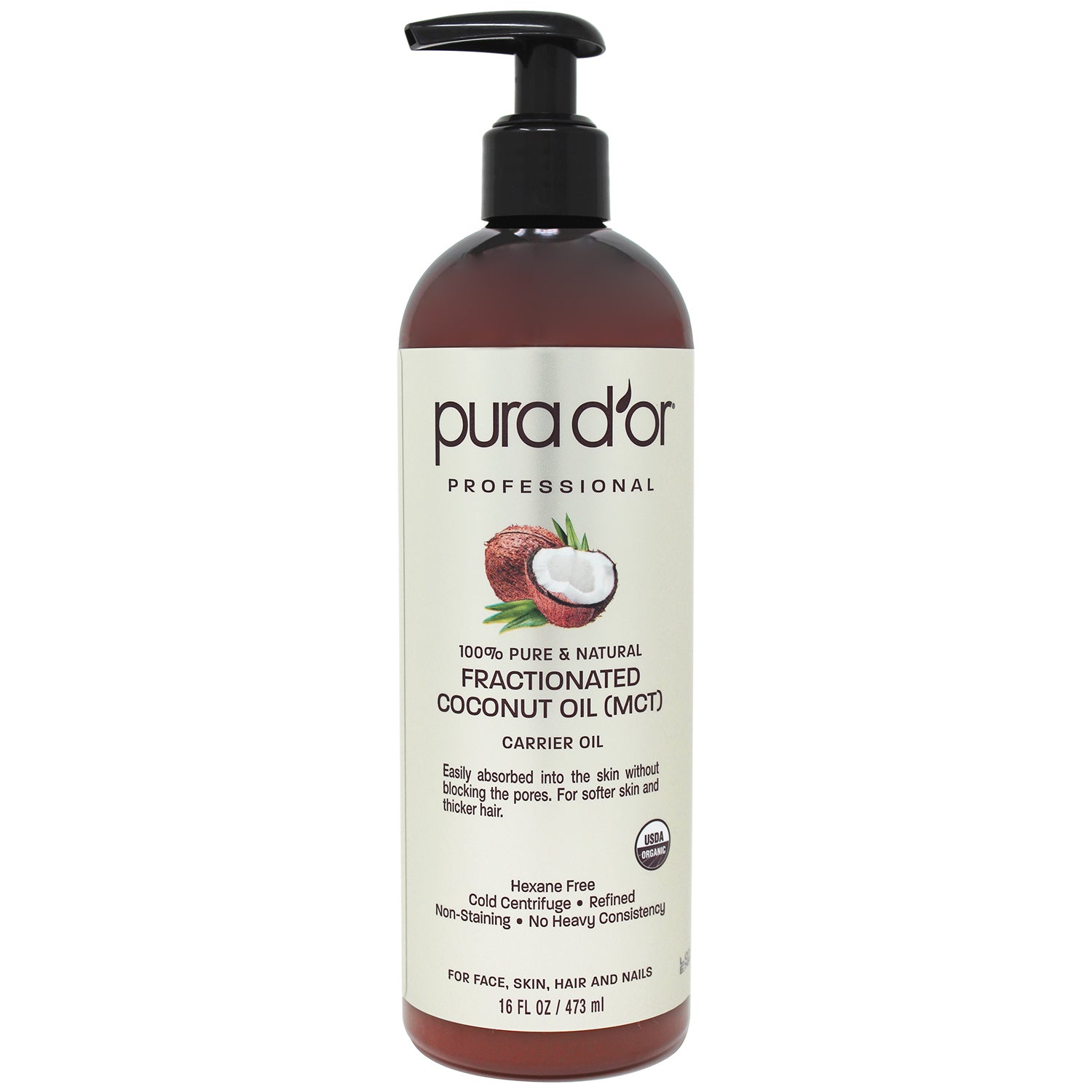 Pura D’or Professional Organic Fractionated Coconut Oil