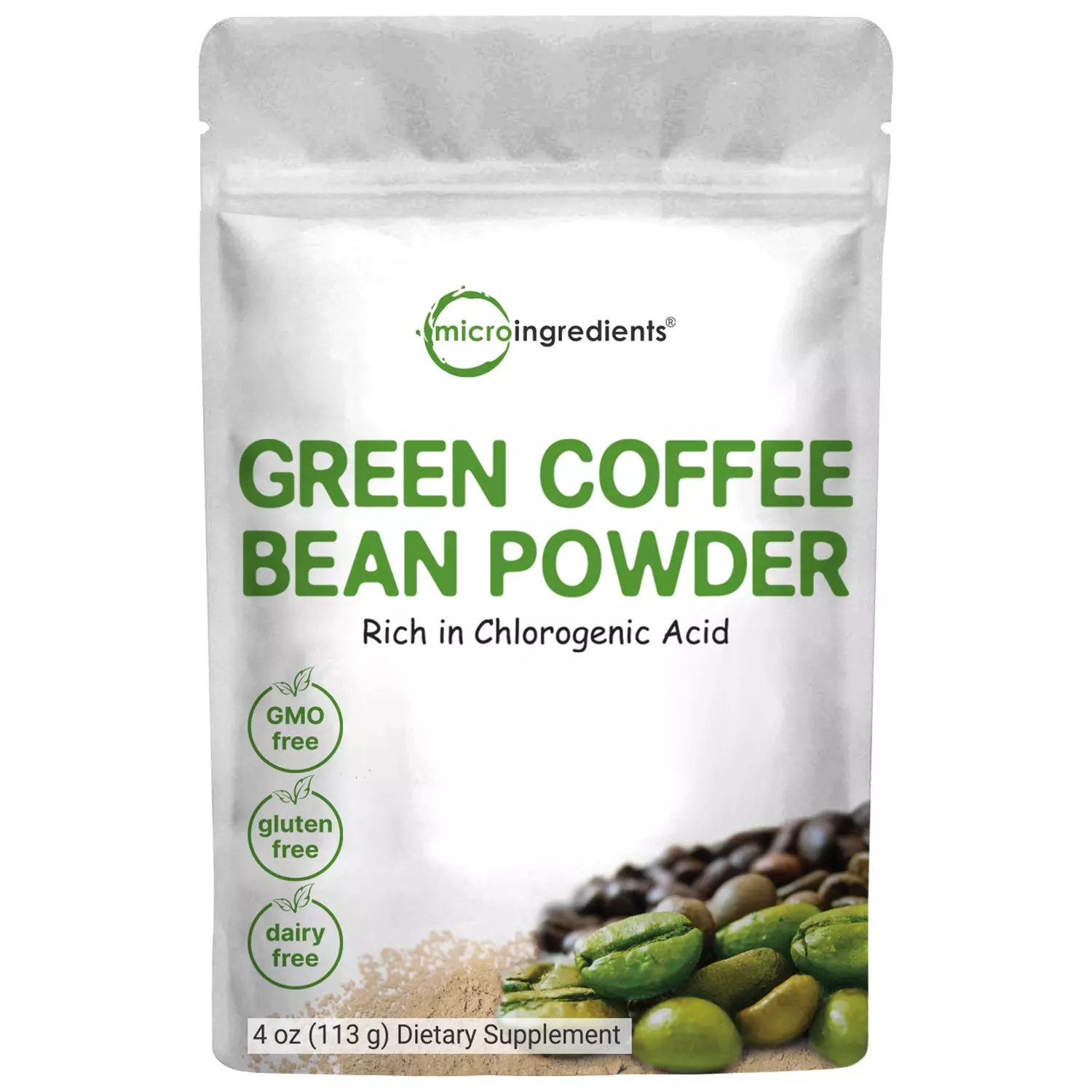 Pure Green Coffee Bean Powder