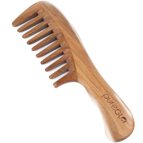pureGlo Natural Wooden Comb