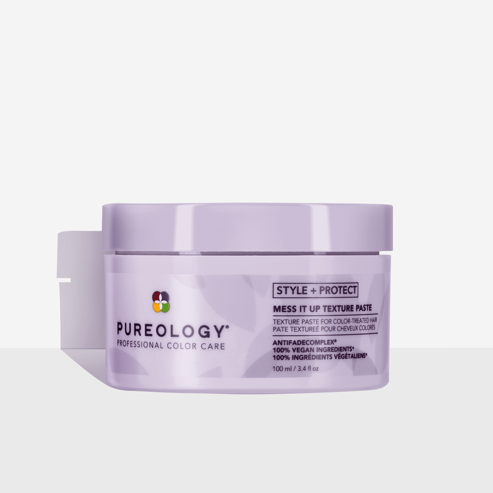 Pureology | Style + Protect Mess it Up Hair Texture Paste | Medium Hold | Vegan 3.38 Fl Oz (Pack of 1)