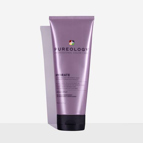 Pureology Hydrate Superfood Treatment Hair Mask | For Dry, Color Treated Hair | Silicone-Free | Vegan 6.8 Fl Oz (Pack of 1)