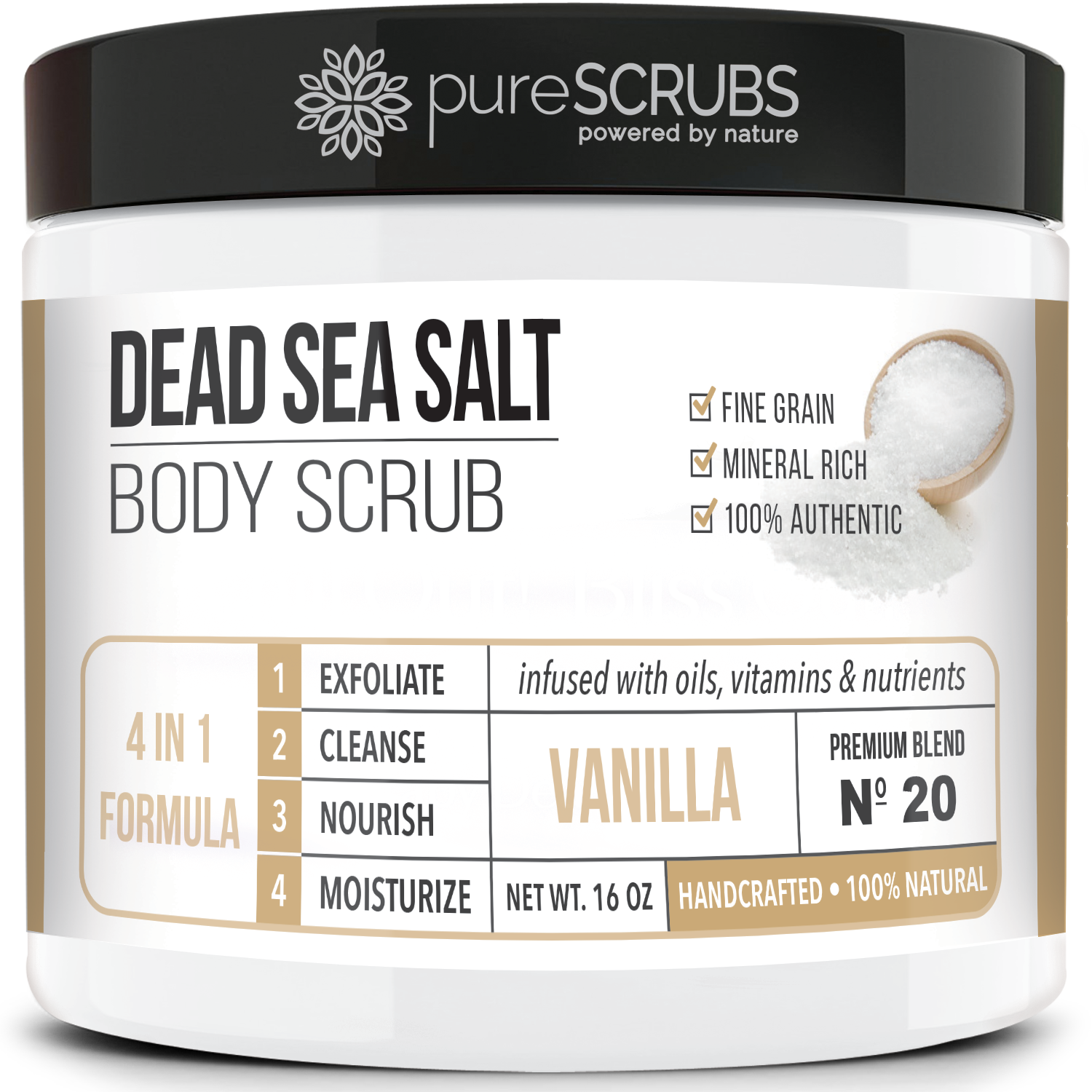 PureScrubs Dead Sea Salt Body Scrub Set