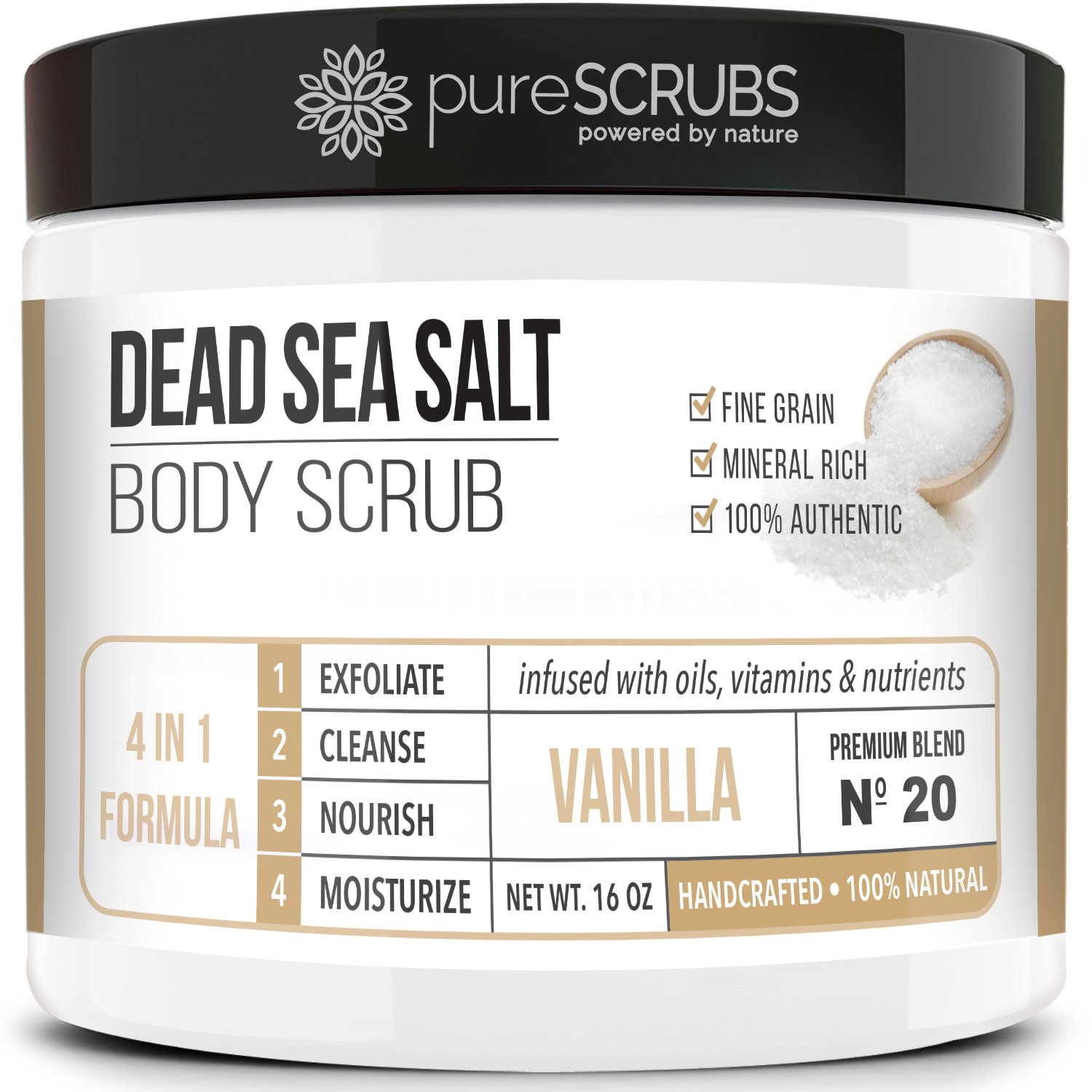 PureScrubs Dead Sea Salt Body Scrub Set