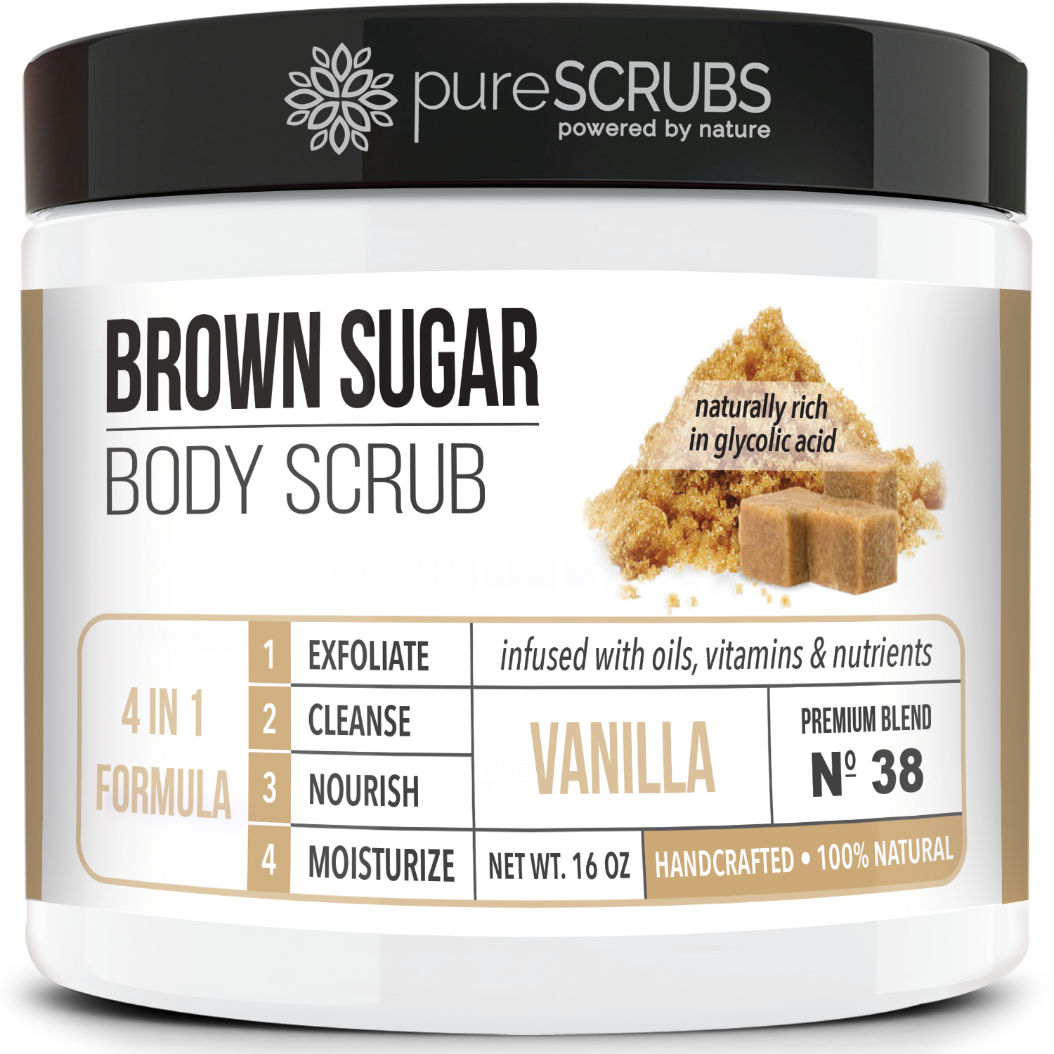pureSCRUBS Premium Organic Brown Sugar