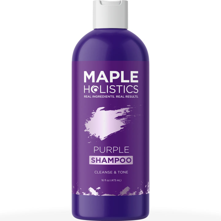 Purple Shampoo Blonde Hair Toner - Sulfate Free Shampoo for Color Treated Hair plus Blonde Shampoo for Brassiness and Yellow Tones - Hair Toner for Bleached Hair Made with Cleansing Natural Oils 16oz 16 Fl Oz (Pack of 1)
