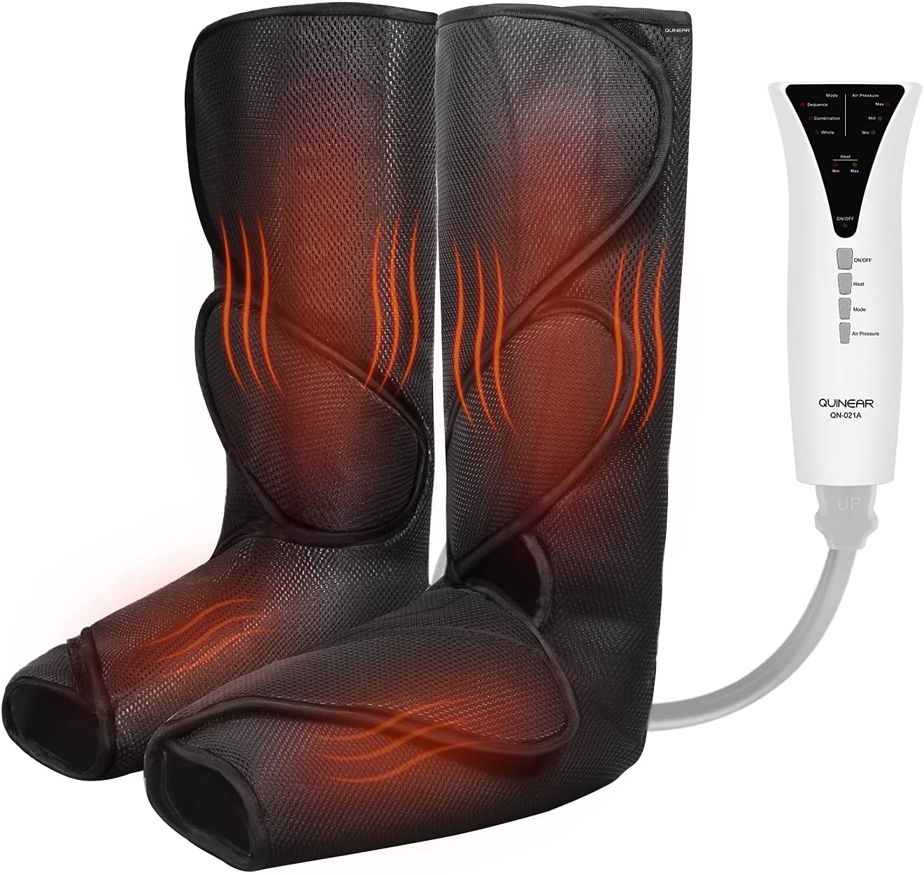 QUINEAR Leg Massager with Heat Air Compression Massage for Foot & Calf