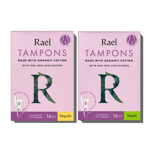 Rael Organic Cotton Core Tampons