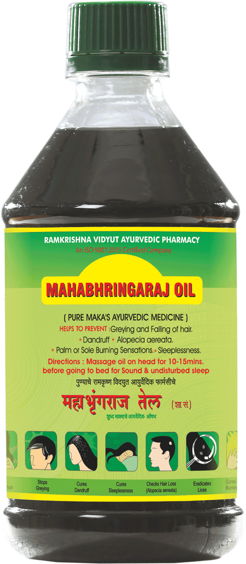 Ramakrishna Vidyut Ayurvedic Pharmacy Mahabhringaraj Oil