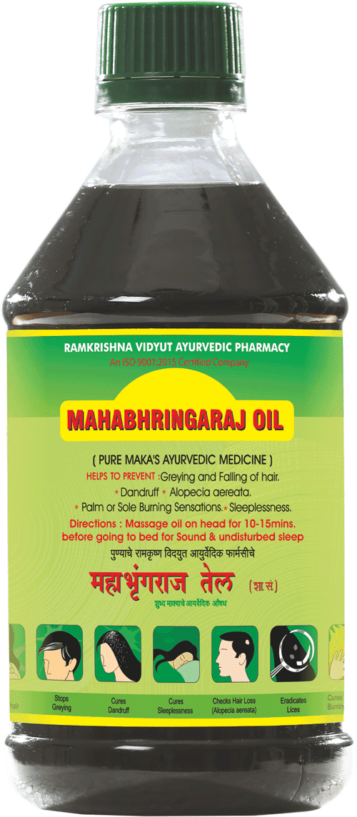 Ramakrishna Vidyut Ayurvedic Pharmacy Mahabhringaraj Oil