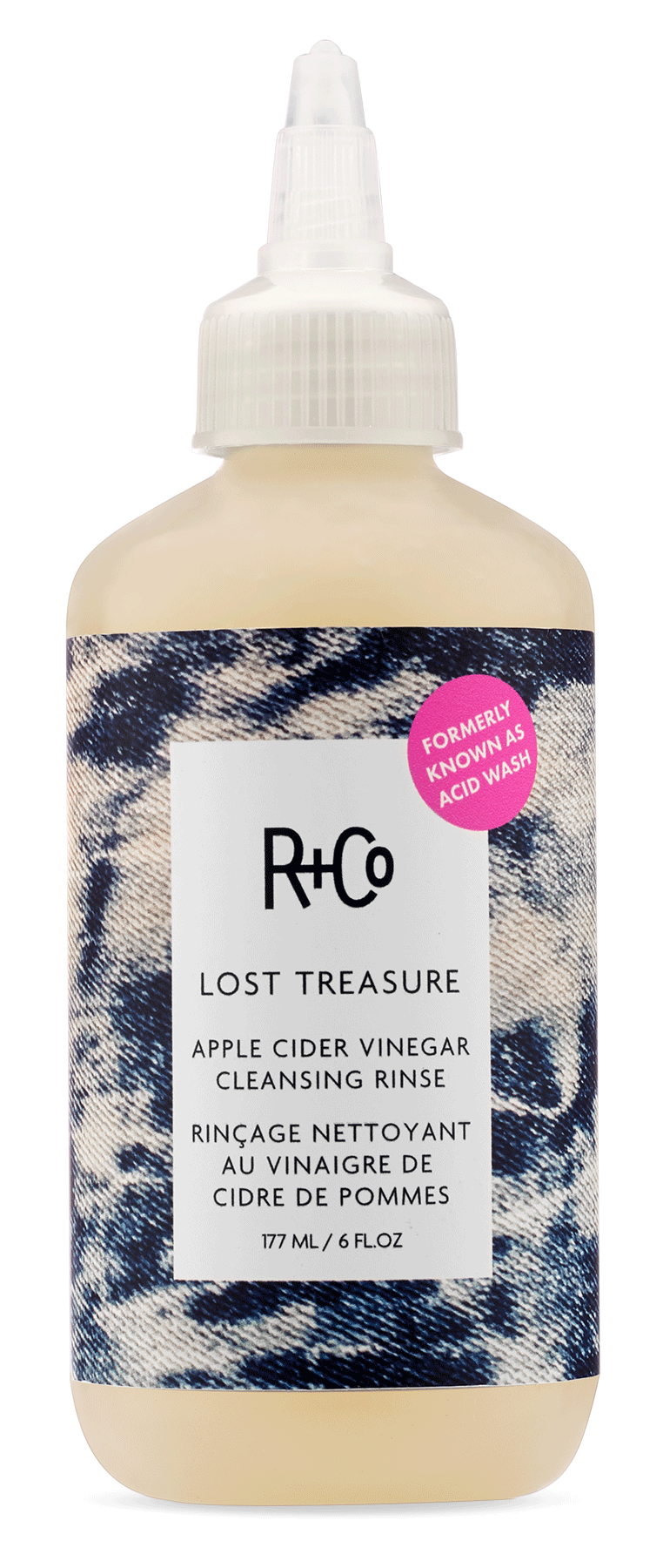 R+Co Acid Wash Apple Cider Vinegar Cleansing Rinse, Scalp Calming Hair Cleanser for Soft and Shiny Hair, 6 Fl Oz