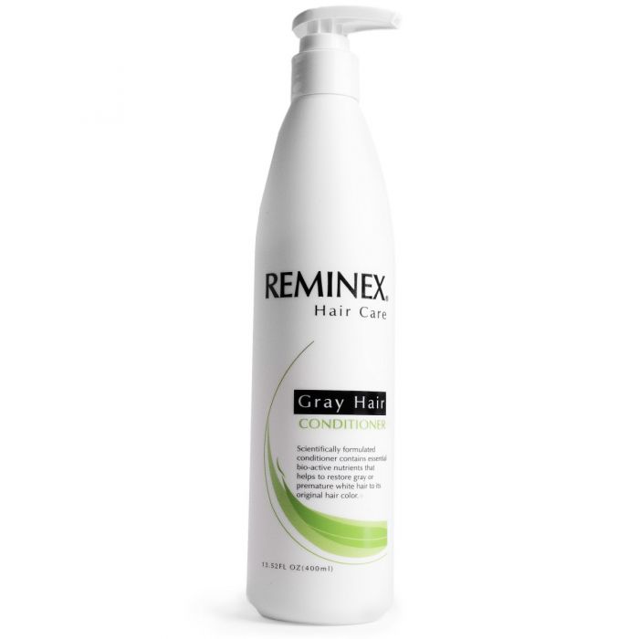 Reminex Grey Hair Conditioner To Restore Gray Hair and White Hair To Their Original Hair Color.