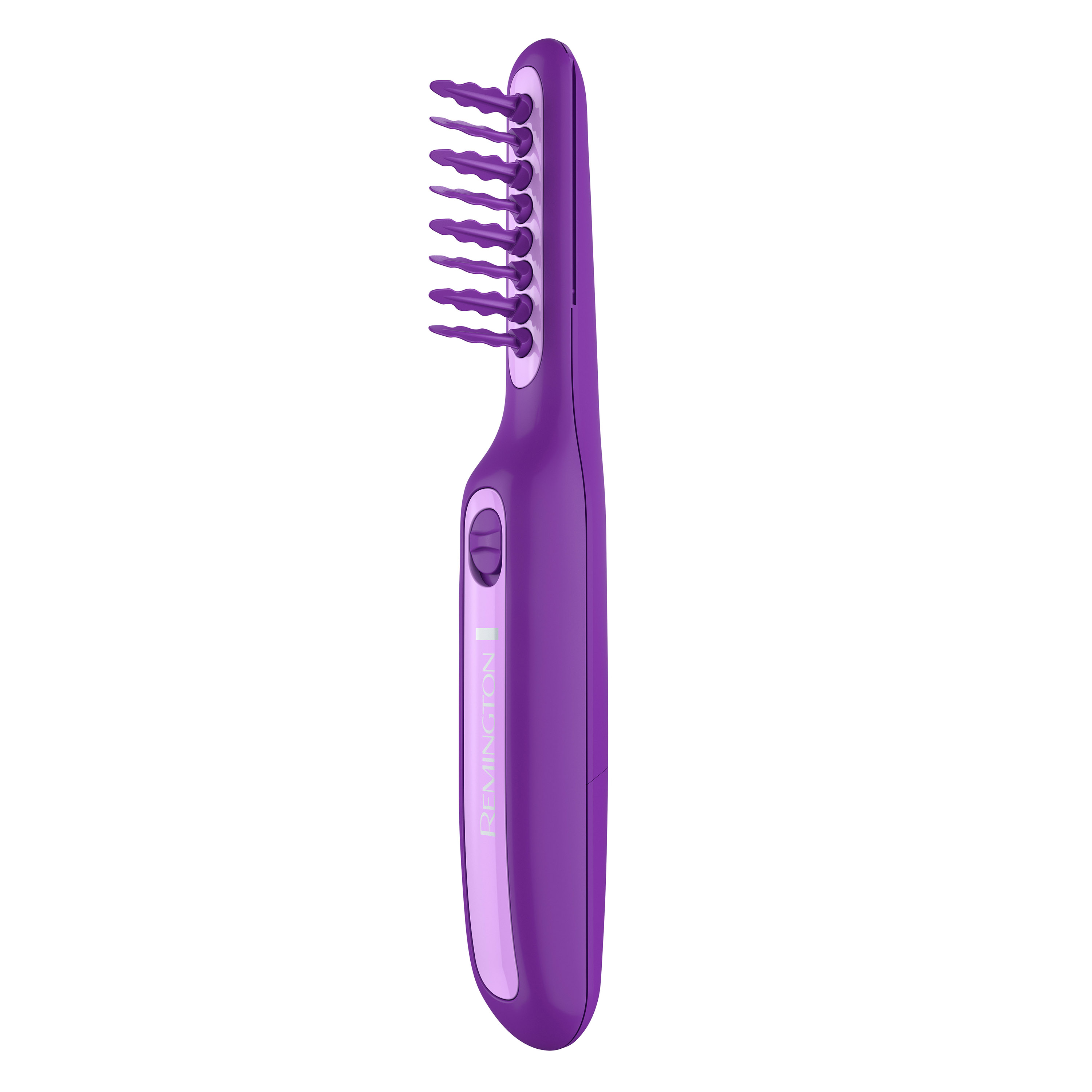 Remington DT7432 Wet or Dry Tame The Mane Electric Detangling Brush with Brush Cover, Adults & Kids, (Batteries Included), Purple, 1 Count