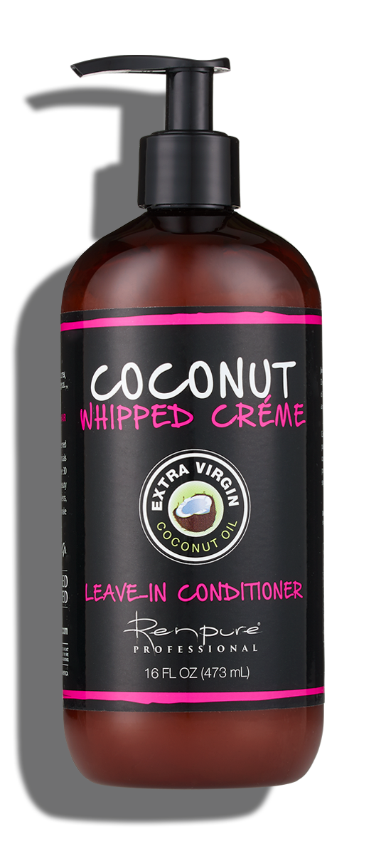 RENPURE Coconut Whipped Creme Leave-In Conditioner, Basic, Fragrance, 16 Fl Oz 16 Fl Oz (Pack of 1)
