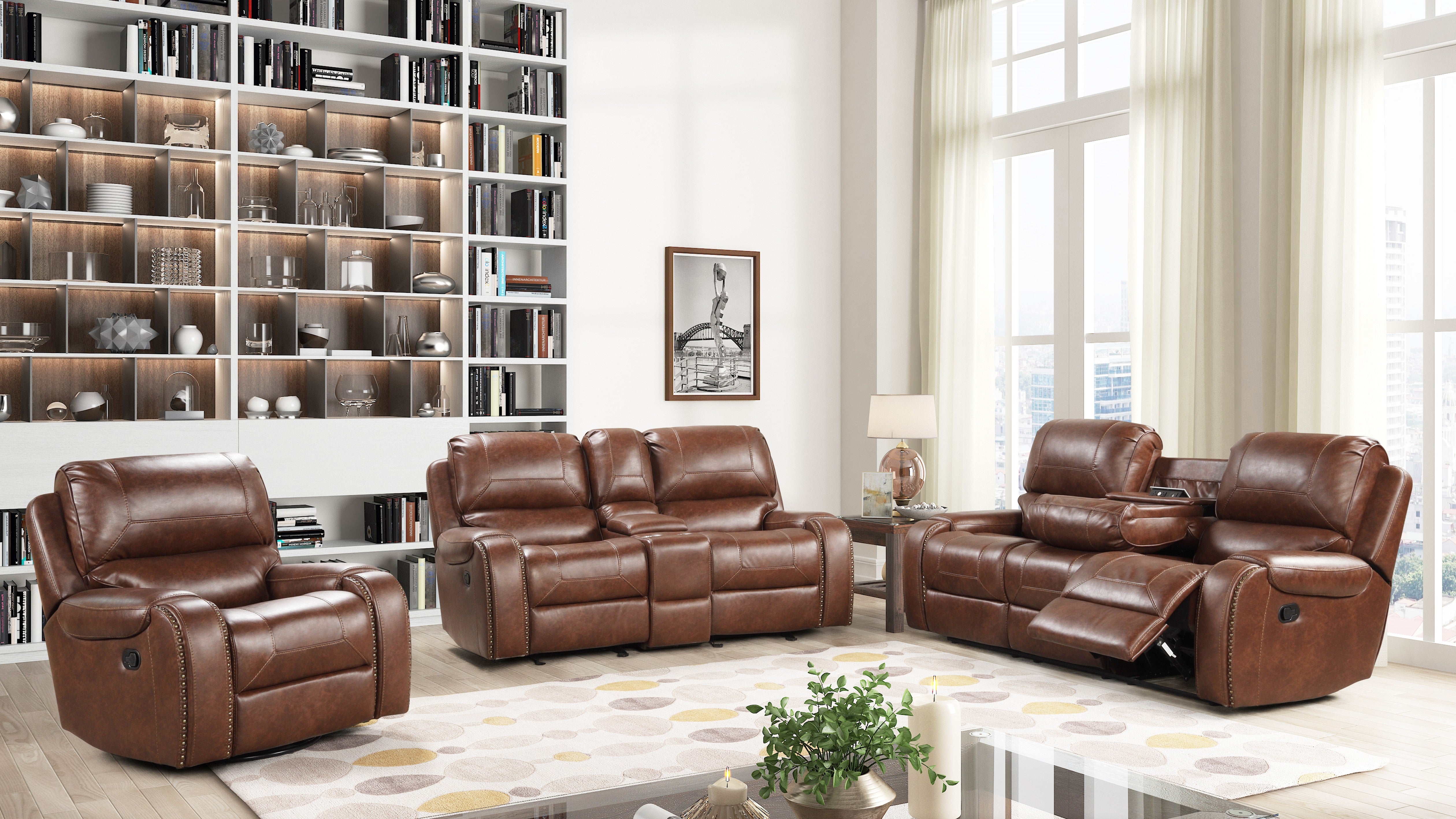 Roundhill Furniture Reclining Sofa