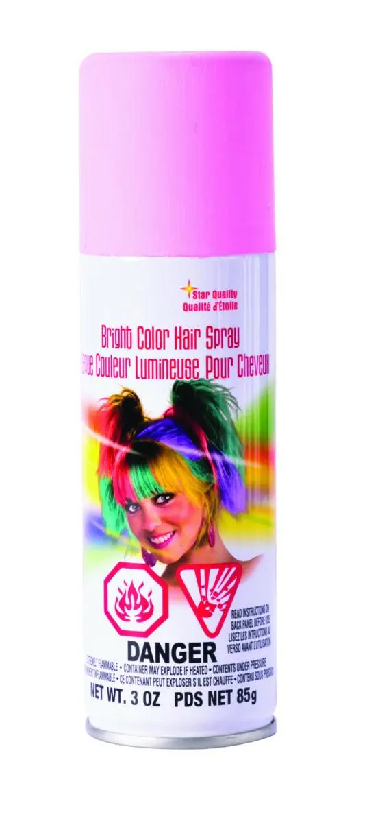 Rubie's Bright Color Hairspray - Pink