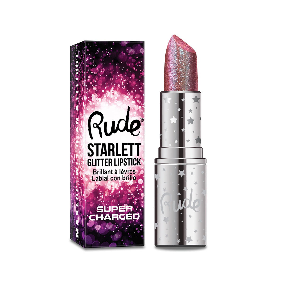 Rude Starlett Supercharged Color Shift Glitter Lipstick – Prima Donna