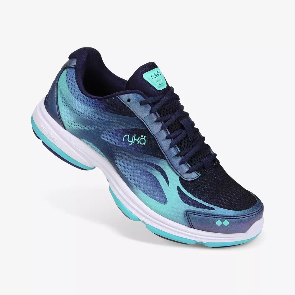 Ryka Devotion Plus 2 Women’s Walking Shoe – Wide Navy/Teal