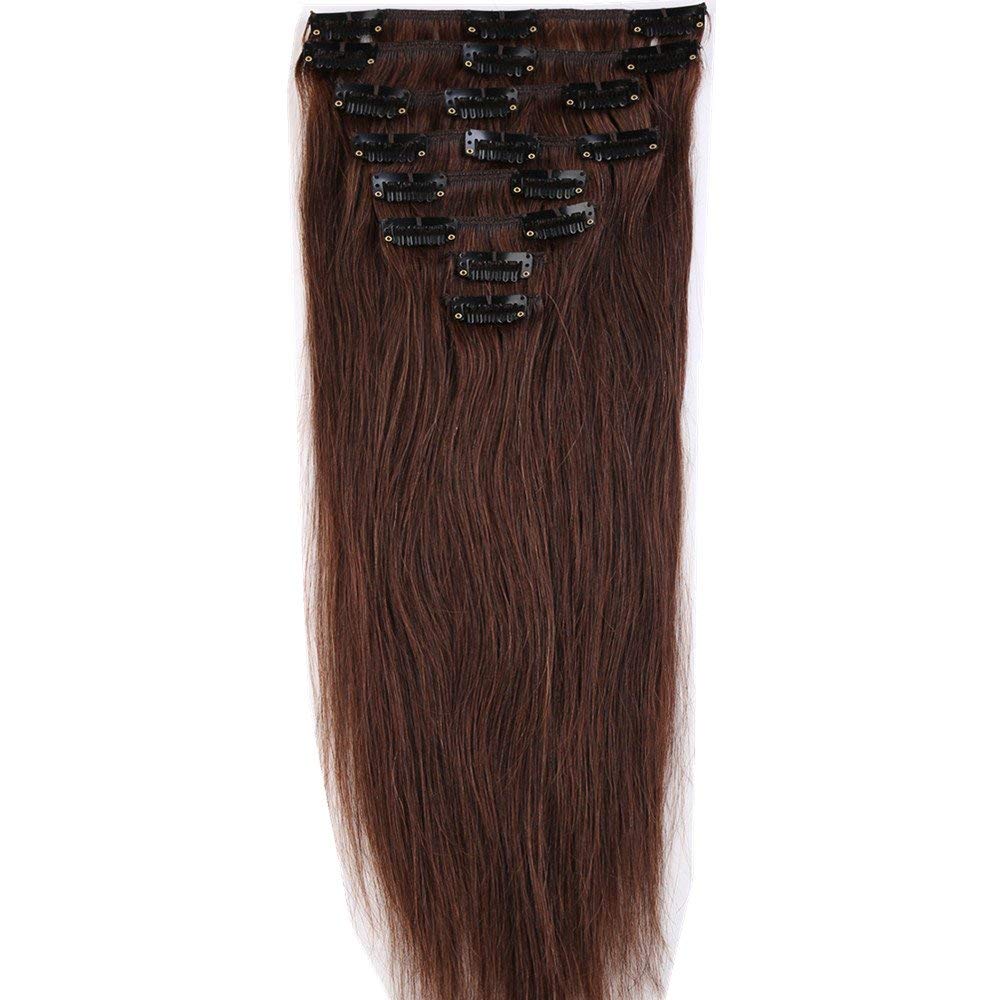 S-noilite Clip-In Remy Human Hair Extensions
