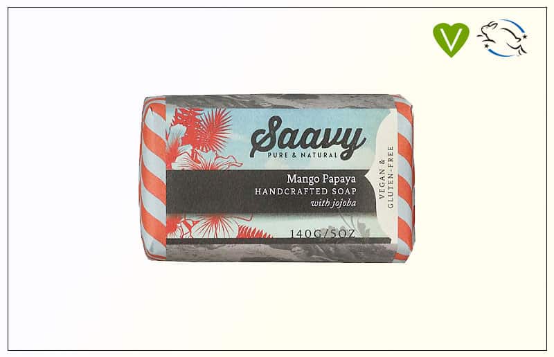 Saavy Pure & Natural Mango Papaya Handcrafted Soap