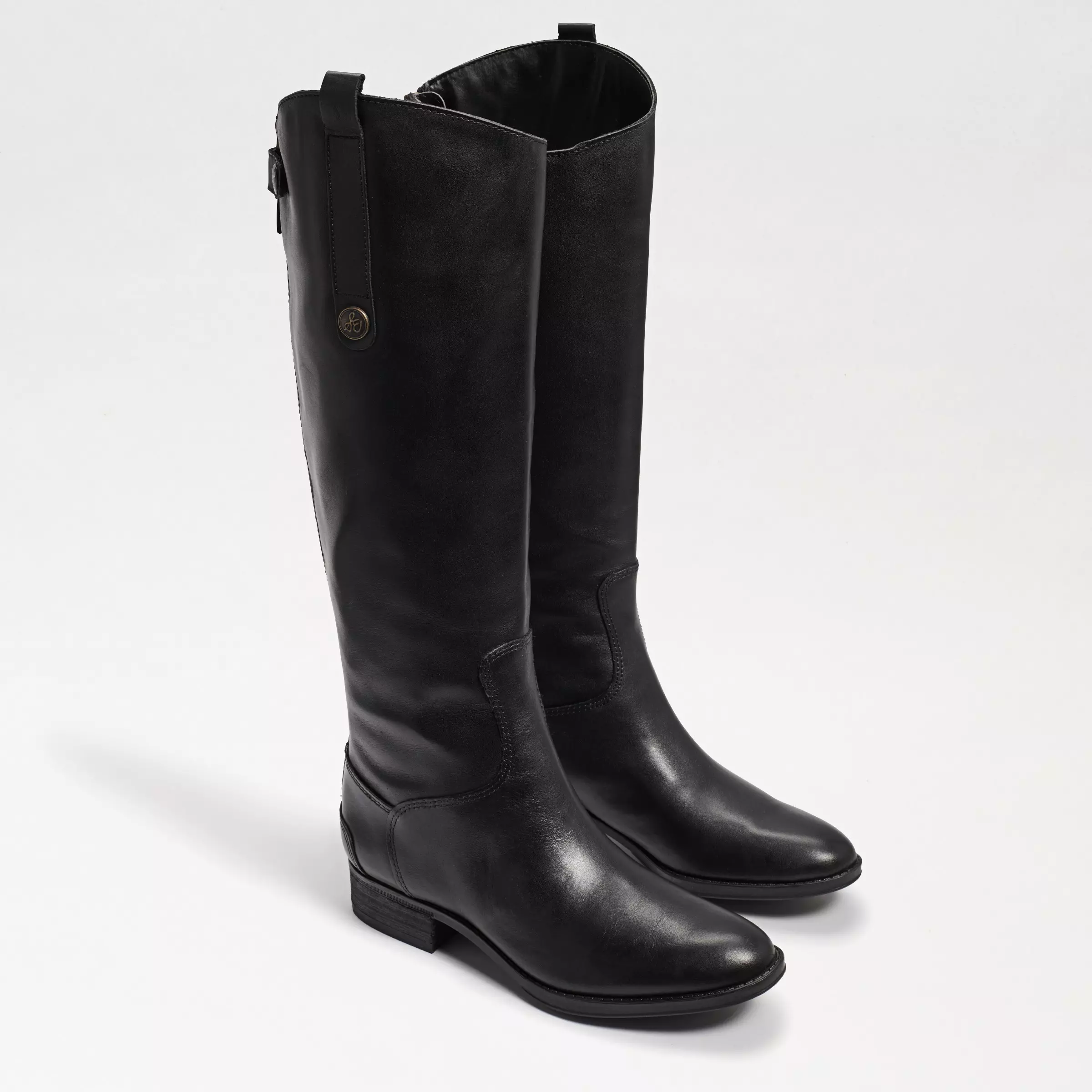 Sam Edelmen Equestrian Black Boots For Narrow Calves