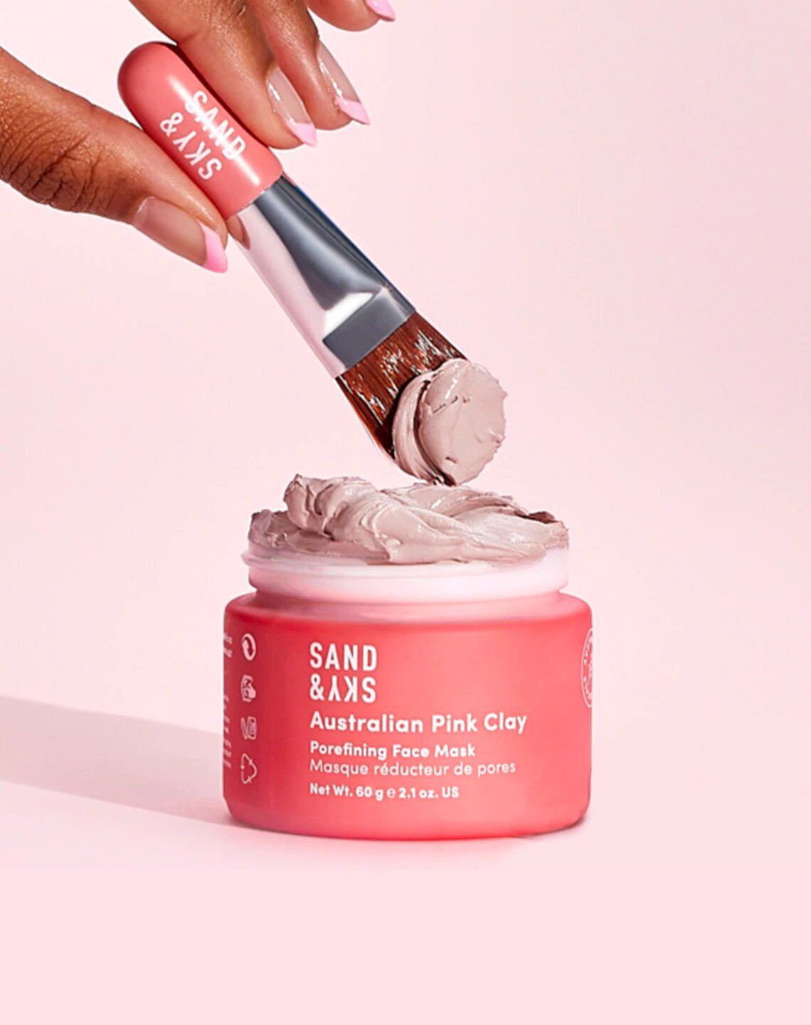 Sand & Sky Australian Pink Clay Pore fining Face Mask