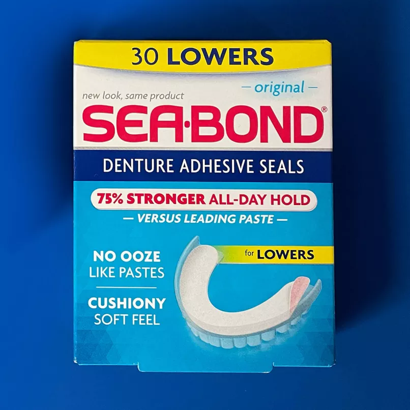 Sea Bond Denture Adhesive Seals For Lowers
